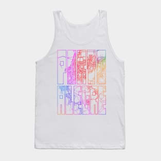 Porto Alegre, Brazil City Map Typography - Colorful Tank Top